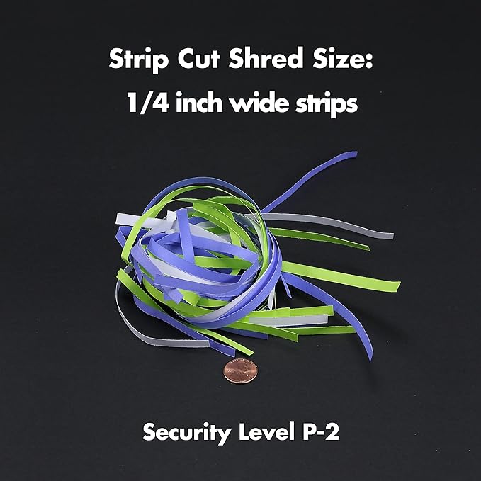 Aurora AU660S 6-Sheet Strip Cut Paper/Credit Card Shredder Without Wastebasket, Portable with Extendable Arm, Black