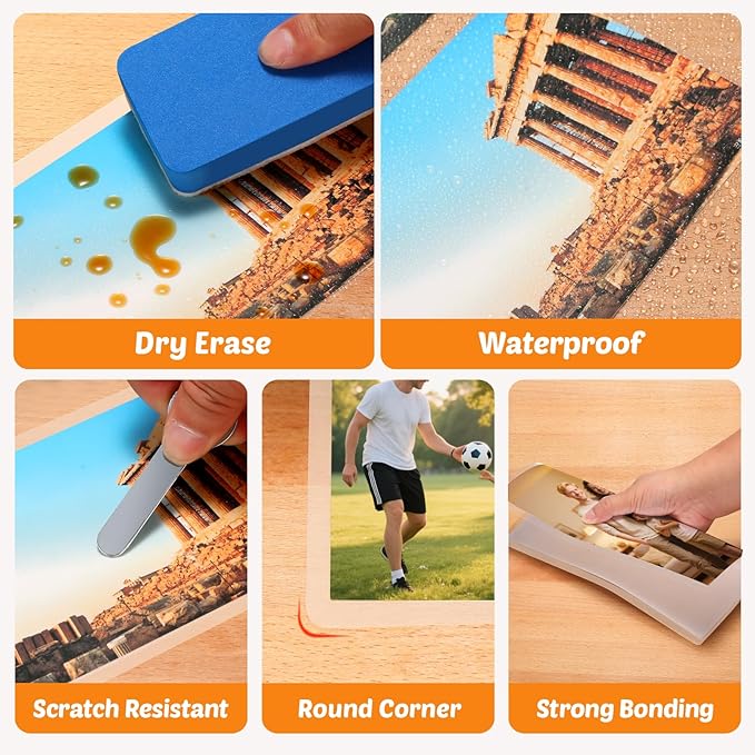 Thermal Laminating Pouches 9" x 11.5" Inches,Holds 8.5 x 11 Inch Sheets,3Mil 200Pack Laminate Films,Laminator Sheets,Letter Size Laminate Papers,Clear Lamination Sheets(75Mic-200sheets)