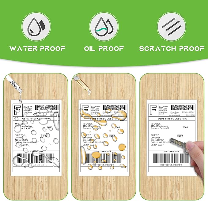 MFLABEL® 40 Rolls of 450 Labels 4x6 Direct Thermal Shipping Labels for Zebra 2844 ZP-450 ZP-500 ZP-505