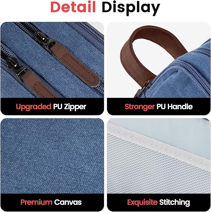 Sooez Large Pencil Case Pouch, Extra Big Pencil Pouch Pencil Bag with PU Handle & Zipper, Sturdy Pen Case with 3 Compartments, Aesthetic School College Supplies Organizer for Men Women Boys, Pink