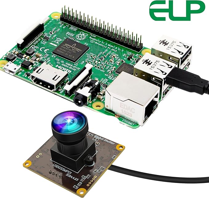 ELP 5MP Global Shutter 50fps USB Fisheye Camera for Computer, Laser Engraver, Live Streaming - 170 Fisheye Lens