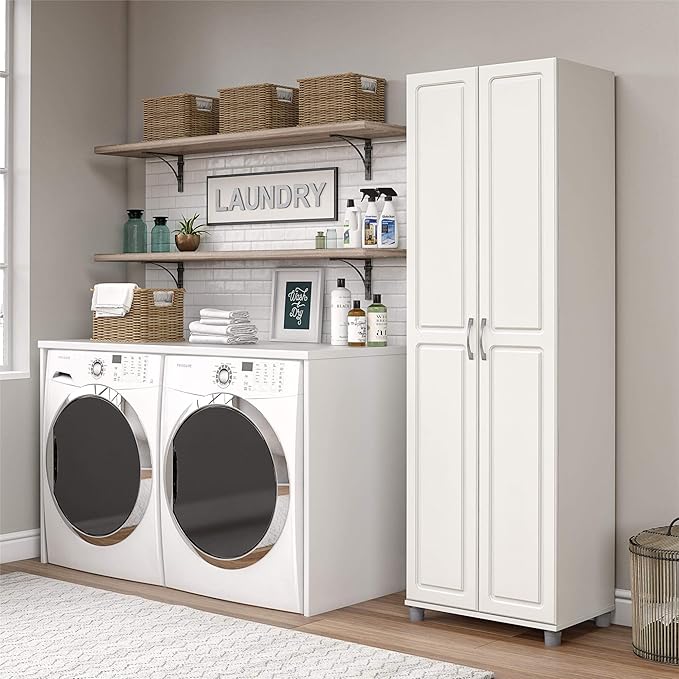 SystemBuild Evolution Kendall 24" Utility Storage Cabinet - White