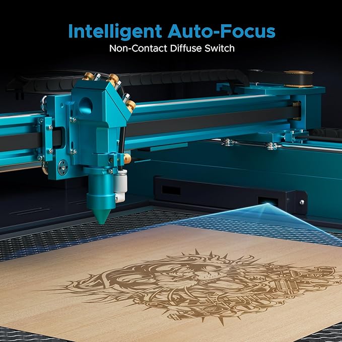 OMTech Pronto 130W CO2 Laser Engraver & Cutter with Water Chiller – 51"x35" Workspace, 1,000mm/s Speed, Autofocus, 2-Way Pass, Air Assist, for Wood, Acrylic & More