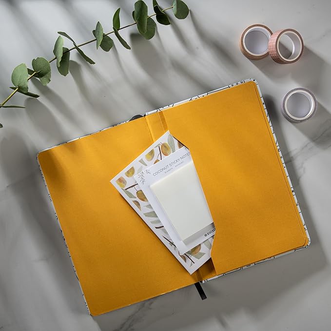 DIVERSEBEE Hardcover Lined Journal Notebook, Medium A5 (5.8 x 8.3 inches), 192 Pages, Thick Paper, Aesthetic Journals for Writing, Office School Bible Journaling Supplies (City on a Hill)