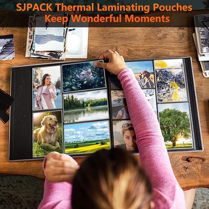 Thermal Laminating Pouches, 9 x 11.5 Inches Laminating Sheets, 3 mil Thick Laminate Sheets, 200 Pack,Clear