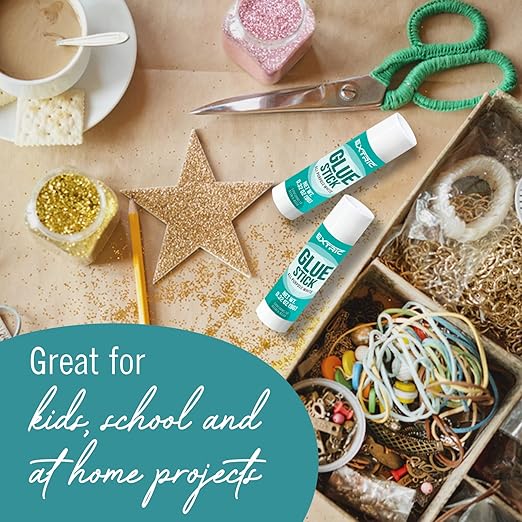 Glue Sticks Bulk Classroom, White Glue Sticks for Kids 36 Count, 0.75 Ounce, Washable All Purpose, for Kids, School and Home