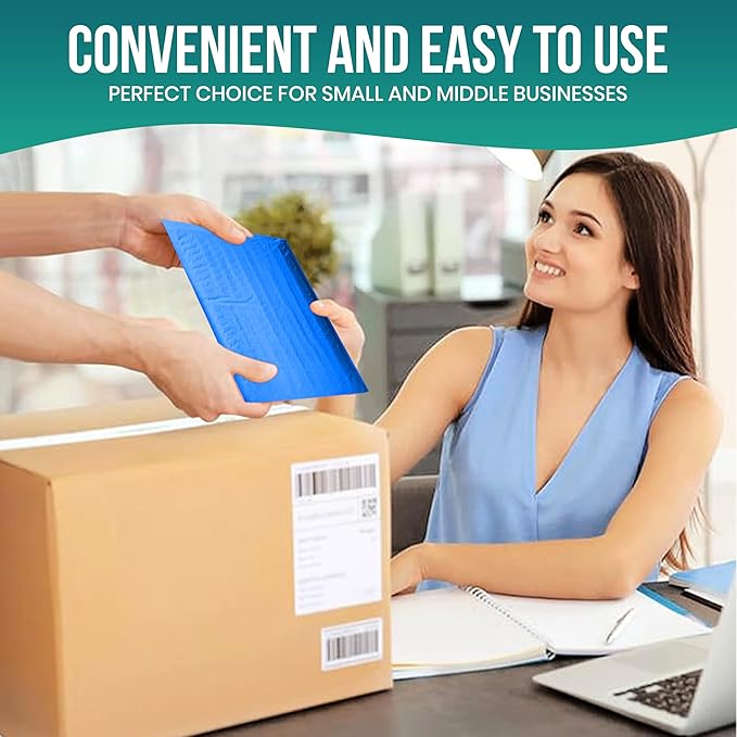 Levex - #2 8.5" x 12" [10 Pack] Blue Poly Bubble Mailers, Padded Envelope Mailers, Packing Envelope & Mailing Bags for Shipping