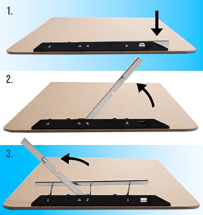 Extra Large Clipboard Set (3pc) - Larger Than 11x17 - Vertical or Landscape - Fits 11 x 17 Tabloid Paper (Board 11.6"x19.5" - 2 Inches Longer Than Legal Size)