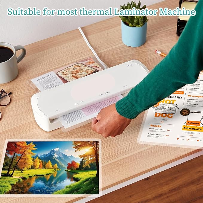 5 Mil Thermal Laminating Sheets 300 Pack, Clear 9" x 11.5" Laminating Pouches Rounded Corner, Holds 8.5 x 11 Inch Sheet, Letter Size Lamination Paper for Laminators