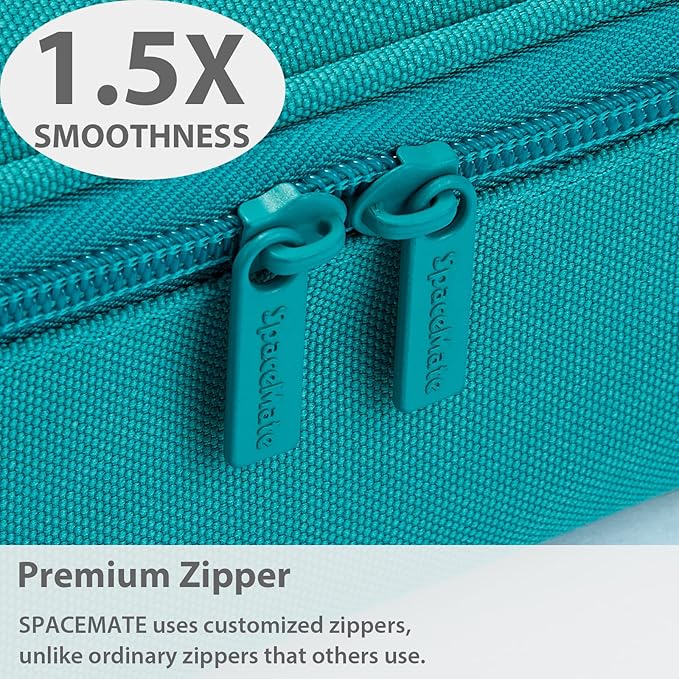 Pencil Case Pouch Box Bag School Supplies Girls Boys Kids, Cute Preppy Stuff Large Big Capacity Aesthetic Pen Organizer, Back to College Stationary, Teal, Standard Stlye, 1800ml