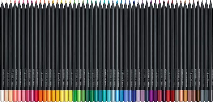 Faber-Castell Black Edition Colored Pencils: 50 Classic