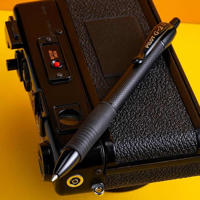 Pilot, G2 Edge Premium Gel Roller Pens, Fine Point 0.7 mm, Black, Pack of 8