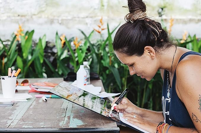 ArtShip Design 9 Jumbo Chalk Markers 15mm 3-in-1 Square Tip Liquid Chalk Pens Wet Erasable - Windows, Menu Boards, Glass, White Boards, Classrooms, Mirrors, Non-Porous Chalk Boards, Plastic, Metal