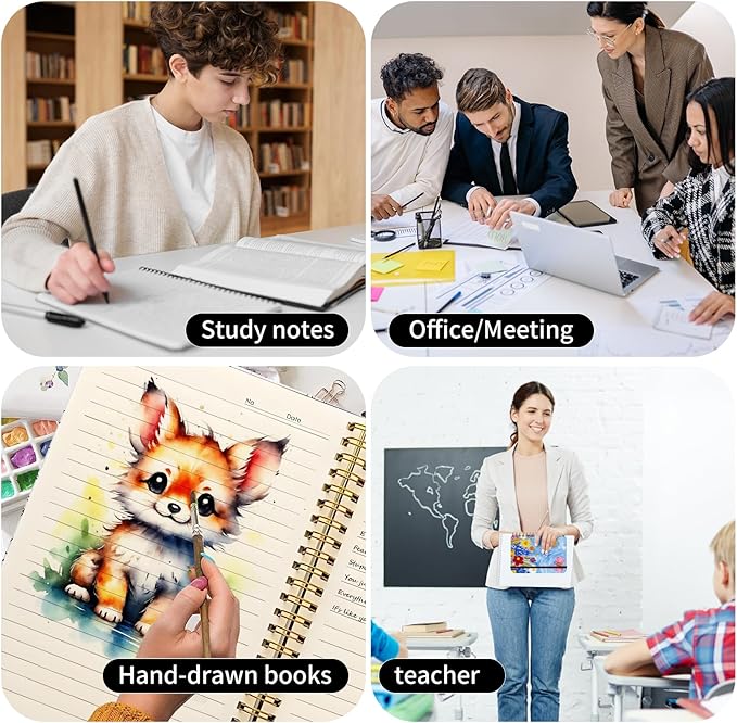 Spiral Journal Notebook, A5 Cute Notebooks for Women Men, College Ruled Hardcover Notebook for Work & Note Taking, 60 Pages Double-Wire Journals for Writing, Colorful Flowers Print