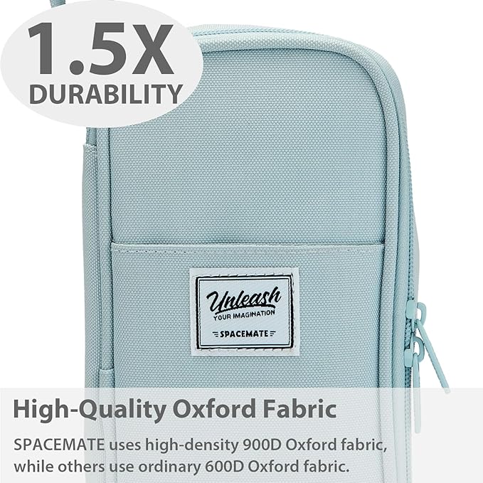 Pencil Case Pouch Box Bag School Supplies Girls Boys Kids, Cute Preppy Stuff Large Big Capacity Aesthetic Pen Organizer, Back to College Stationary, Pink, Classic Stlye, 1800ml