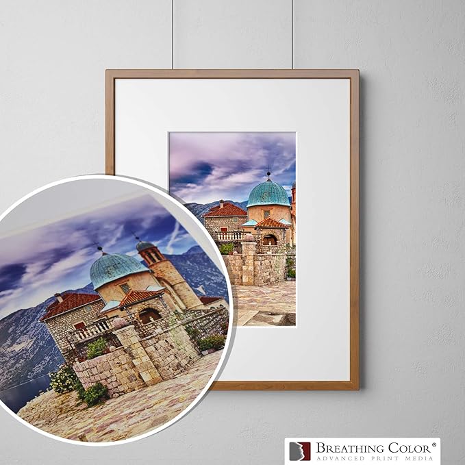 Elegance Velvet 44 in x 40 ft roll is a Premium Matte 310 gsm, Cold Pressed Bright White Museum Grade Fine Art Inkjet Paper, Compatible with Most Dye-Based and Pigment Printers