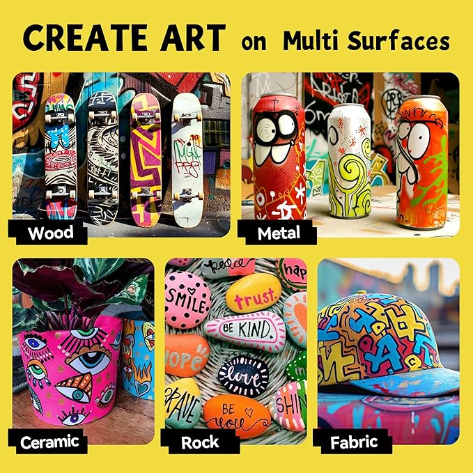 3 Jumbo Permanent Markers Pink, 15mm Thick Wide Tip, Large Acrylic Paint Markers for Rock Painting, Poster, Graffiti, Stone, Ceramic, Glass, Wood, Canvas