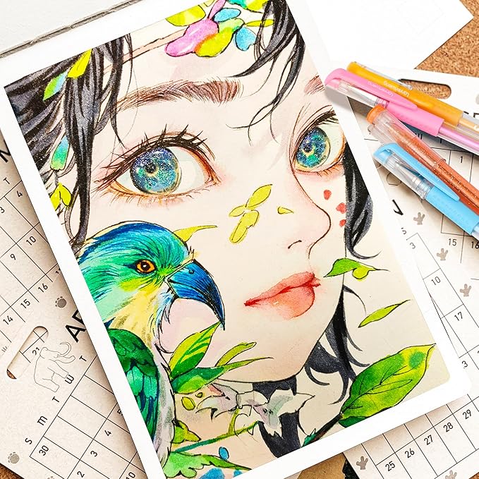 400 Pack Gel Pens for Adult Coloring Books, 200 Colored Gel Pen Include 200 Refills with 40% More Ink,Glitter Gel Pens Set for Coloring Books Drawing Journaling Scrapbook Art Supplies