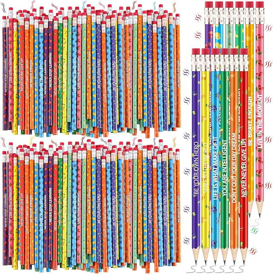 240 Pcs Scented Pencils Bulk for Kids Inspirational Motivational Cute Fun Fruit Wood Smelly Graphite Pencils with Erasers for School Classroom Office Students Girls Boys Gifts Supplies