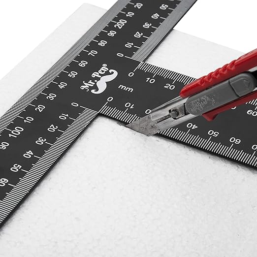 Mr. Pen - T Square, T Ruler, 12 inch Metal Ruler, T Square Ruler, Drafting Tools, Architect Ruler, Set Square, Drafting Ruler, Tsquare, Truler, Architectural Triangle, Tee Ruler, L Square, Scale Ruler
