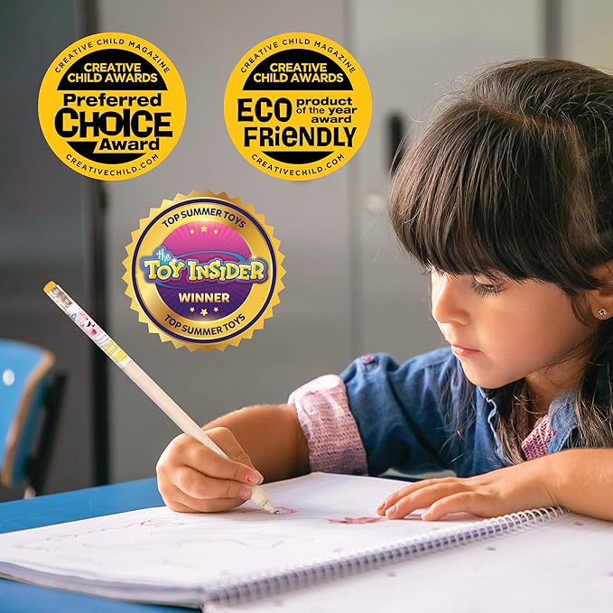 Party Animals Smencils Cylinder - HB #2 Patented Gourmet Scented Pencils, 50 Count, Gifts for Kids