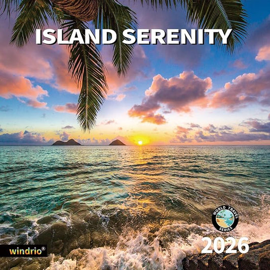 2026 Wall Calendar,Calendar 2026, July 2025 - December 2026, Wall Calendar Island Serenity, 12" x 24" Opened,Full Page Months Thick & Sturdy Paper for Gift Perfect Calendar Organizing & Planning