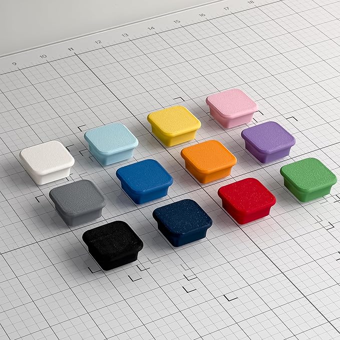 Glassboard Studio MiniBar Magnet - Strong Neodymium Rare Earth Magnets for Fridge, Whiteboard, Locker & Magnetic Glassboards - Ideal for Crafting & Office Use - Strong Fridge Magnets (Blush Pink, 2)