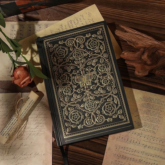 Line Notebooks for Women Men, A5 Aesthetic Hardcover Ruled Diary, 100 GSM Journals for Writing for Work, Note Taking, Office School