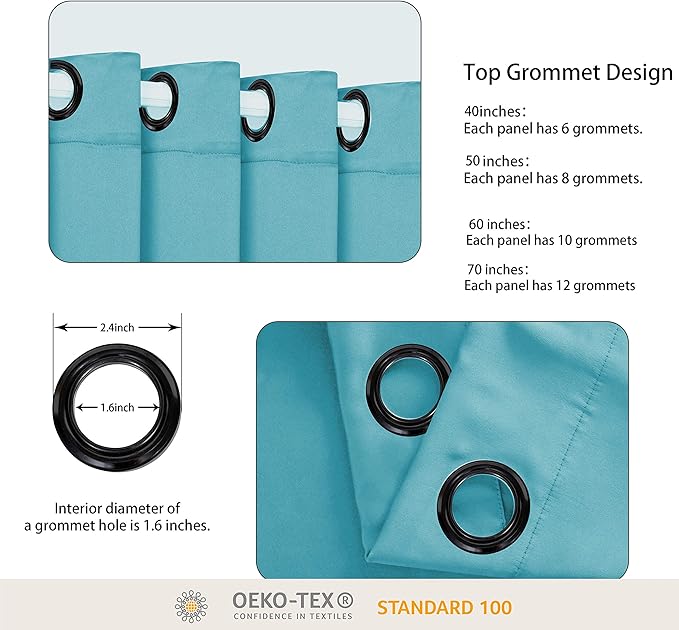 BONZER Extra Wide Room Divider Curtain Total Privacy Wall Noise Reducing Blackout Curtains for Apartment, Studio, 108L x 150W Inch (9L x 12.5W ft), 1 Panel, Teal