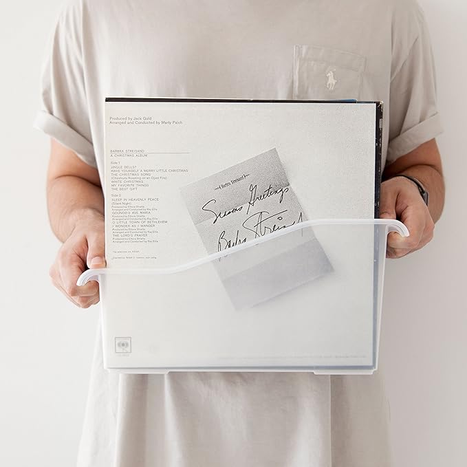 IRIS USA Plastic Book Bin Magazine Holder, 8-Pack, Vertical Standing Connecting Container Box for Office Dorm Study Homework Binder Notebook File Craft Stationery Supplies Organizer Caddy, Clear