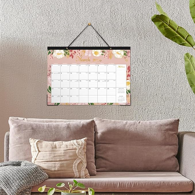 Desk Calendar 2025-2026 - Jul. 2025 - Dec. 2026, 18 Months Large Monthly Desk Calendar, 17" x 12", Desk Pad, Large Ruled Blocks, To-do List & Notes, Best Desk/Wall Calendar for Planning or Organizing
