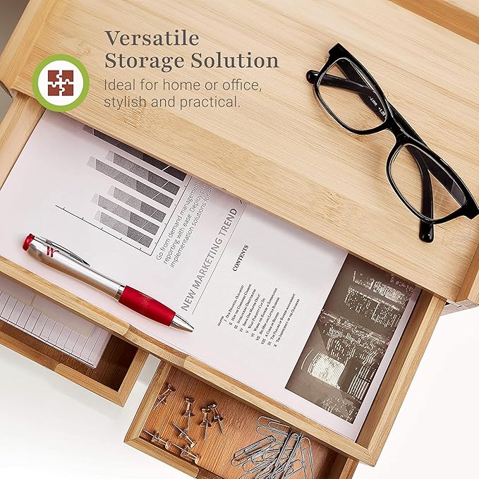 Prosumer's Choice 3-Tier Desktop Organizer, Desk Accessories - Letter Tray for Home or Office - Desk Organization with US Letter Paper Size Drawers for Folders, Mail Organizer, Document Holder